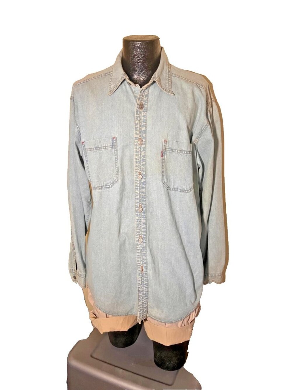 Vintage Levi’s "Red Tab Jeans" Light Wash Denim Shirt